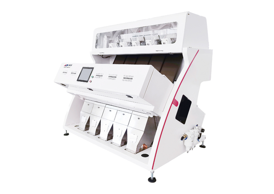 CCD RGB ऑप्टिकल व्हाइट बीन ग्रेन सॉर्टर 5 च्यूट 320 चैनल